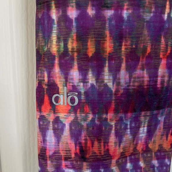 ALO Yoga Multi Colored Purple Orange Legging Medium - Picture 6 of 6